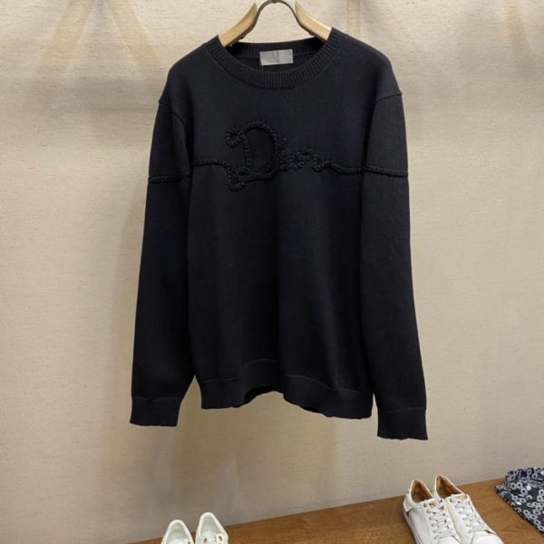 designer,replica,clothing,fake,1:1,lv,luxury,high quality Dior’s new knit sweater in a plain wool knit fabric (T6HQW)