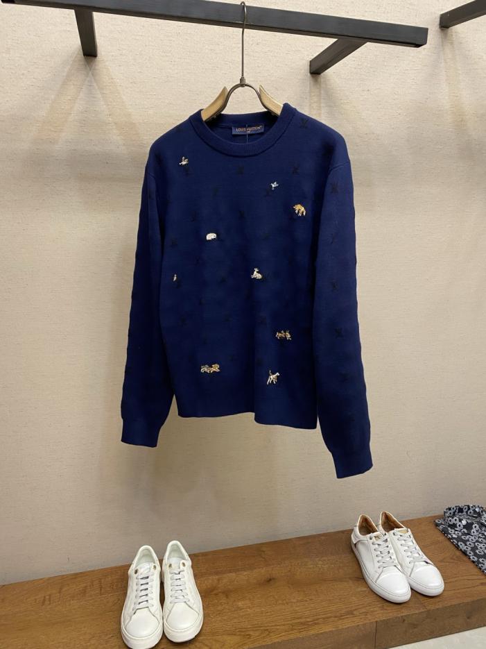 designer,replica,clothing,fake,1:1,lv,luxury,high quality LV Animal Embroidery Jacquard Logo Knit Sweater (Z46TQ) designer,replica,clothing,fake,1:1,lv,luxury,high quality LV Animal Embroidery Jacquard Logo Knit Sweater (Z46TQ)