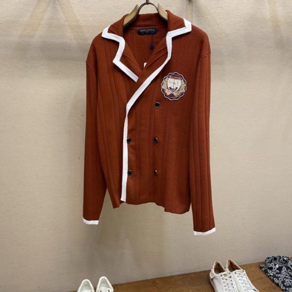 designer,replica,clothing,fake,1:1,lv,luxury,high quality Louis Vuitton preppy style knit sweater (J3S54)