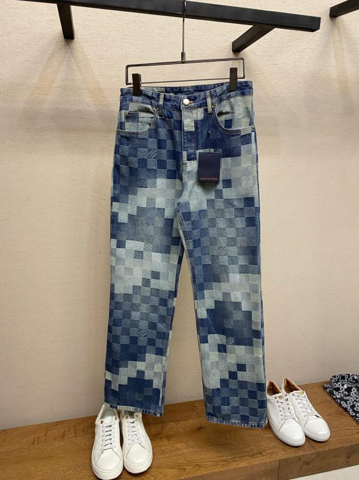 designer,replica,clothing,fake,1:1,lv,luxury,high quality Louis Vuitton 24SS Blurred Damier Jeans (21QW1) designer,replica,clothing,fake,1:1,lv,luxury,high quality Louis Vuitton 24SS Blurred Damier Jeans (21QW1)