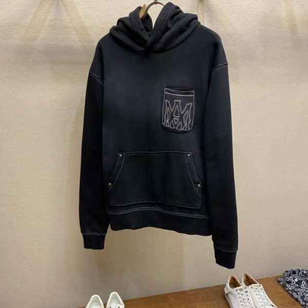 designer,replica,clothing,fake,1:1,lv,luxury,high quality ANIRI New Washed Distressed Pure Cotton Terry Cloth Heavyweight Hooded Sweatshirt (QOQ7J)
