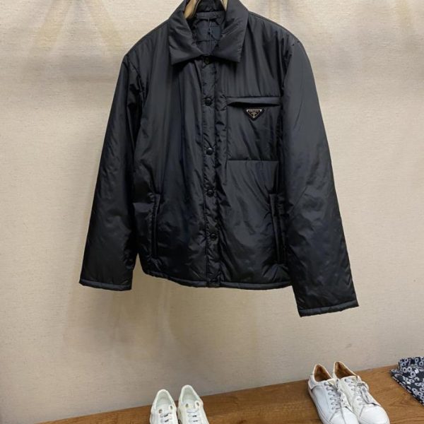 designer,replica,clothing,fake,1:1,lv,luxury,high quality Prada Regenerated Nylon Lightweight Cotton Jacket (CMXBR)