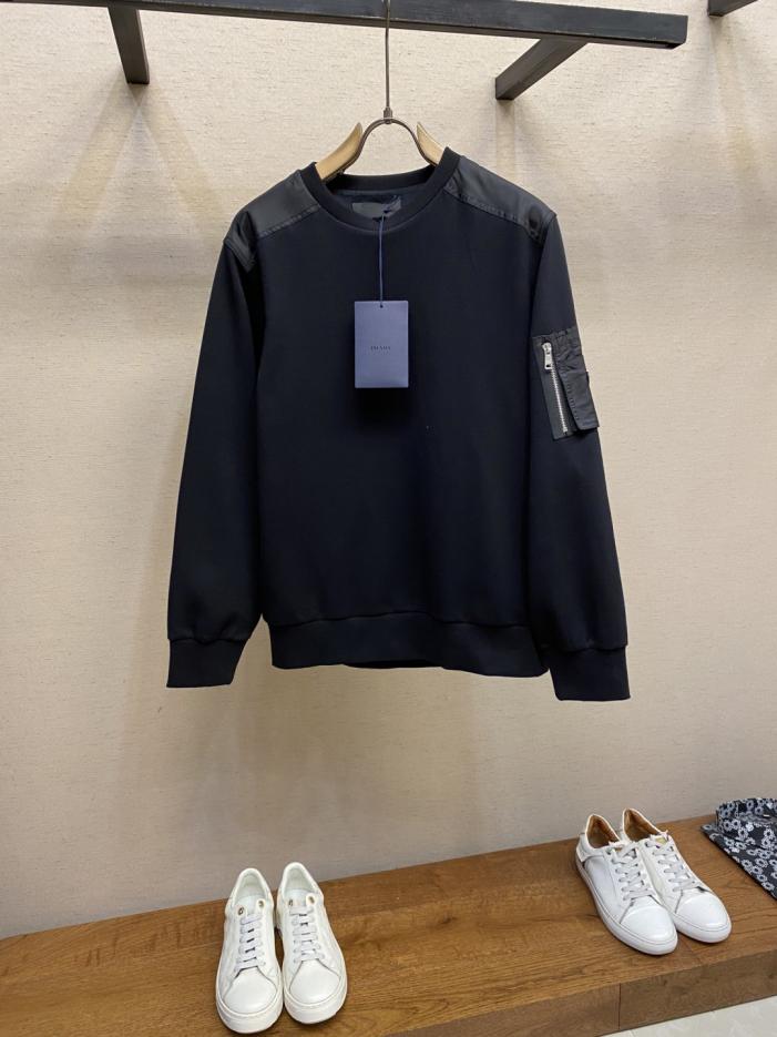 designer,replica,clothing,fake,1:1,lv,luxury,high quality Prada cotton fleece and recycled nylon patchwork sweatshirt (RS3S8) designer,replica,clothing,fake,1:1,lv,luxury,high quality Prada cotton fleece and recycled nylon patchwork sweatshirt (RS3S8)