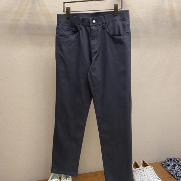 designer,replica,clothing,fake,1:1,lv,luxury,high quality EMPORIO ARMANI Graphite Grey Brushed Straight Leg Pants (OLJCA)