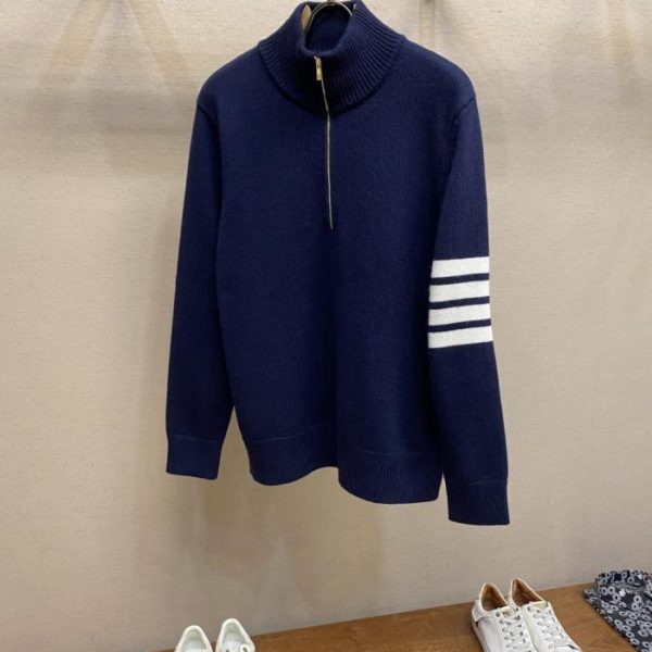 designer,replica,clothing,fake,1:1,lv,luxury,high quality Thom Browne Half-Zip Sweater (3VJV2)
