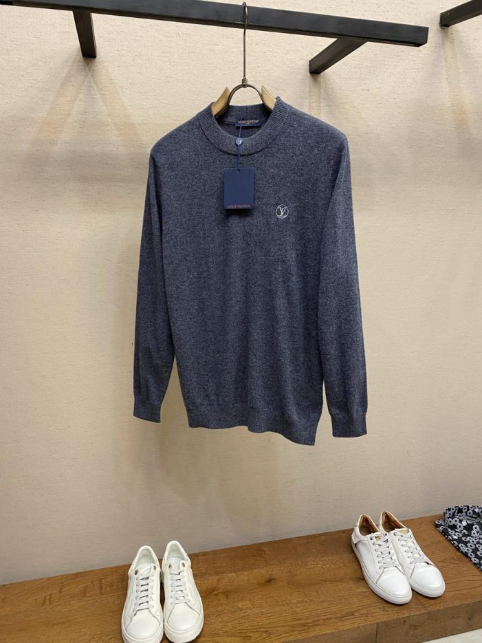 designer,replica,clothing,fake,1:1,lv,luxury,high quality Louis Vuitton 100% Wool Blue-Grey Embroidered Sweater (27HTT) designer,replica,clothing,fake,1:1,lv,luxury,high quality Louis Vuitton 100% Wool Blue-Grey Embroidered Sweater (27HTT)