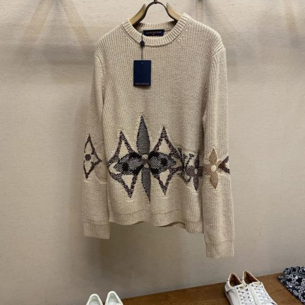 designer,replica,clothing,fake,1:1,lv,luxury,high quality LV Crew Neck Knit Sweater (62G8H)