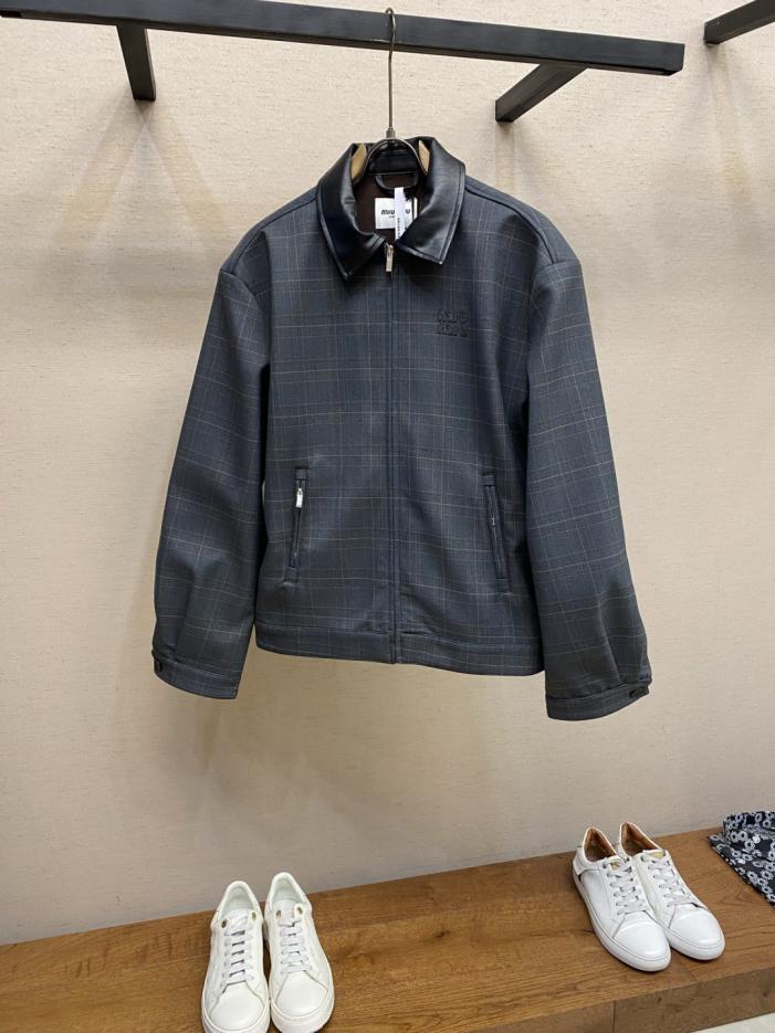 designer,replica,clothing,fake,1:1,lv,luxury,high quality Miu Miu Long-Sleeved Jacket with Lapel Plaid Letter Embroidery (6MQE5) designer,replica,clothing,fake,1:1,lv,luxury,high quality Miu Miu Long-Sleeved Jacket with Lapel Plaid Letter Embroidery (6MQE5)