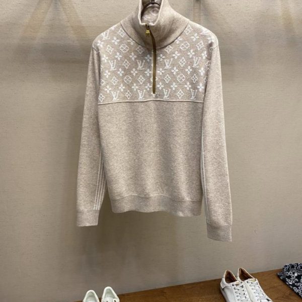 designer,replica,clothing,fake,1:1,lv,luxury,high quality LV Ski Half-Zip Sweater (WCQT1)