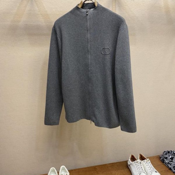 designer,replica,clothing,fake,1:1,lv,luxury,high quality Dior CD logo knitted jacket (N9HB8)