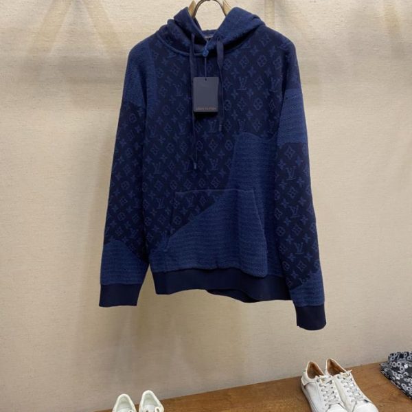 designer,replica,clothing,fake,1:1,lv,luxury,high quality LV Drop Collection Patchwork Sweater/Sweatshirt (NDUA1)
