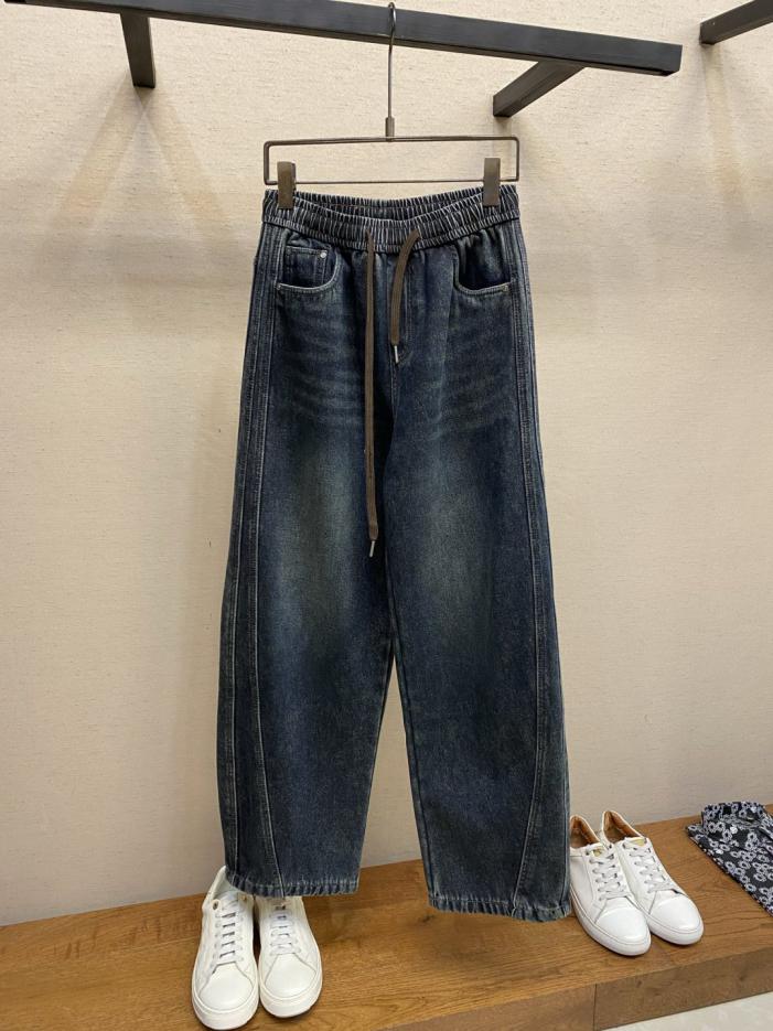 designer,replica,clothing,fake,1:1,lv,luxury,high quality BV Deep Wash Ink Blue Fleece-Lined Wide-Leg Jeans (CYJTA) designer,replica,clothing,fake,1:1,lv,luxury,high quality BV Deep Wash Ink Blue Fleece-Lined Wide-Leg Jeans (CYJTA)