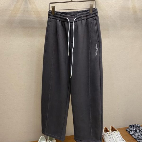 designer,replica,clothing,fake,1:1,lv,luxury,high quality MM6 Winter Wide-Leg Fleece-Lined Pants: These fleece-lined pants in a deep space gray exude a relaxed and sophisticated feel. (OXCBY)