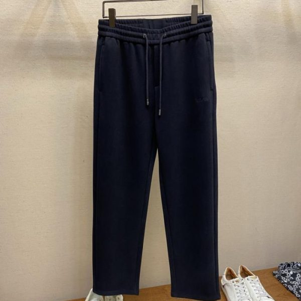 designer,replica,clothing,fake,1:1,lv,luxury,high quality Zzegna ZZ Embroidered Leather Label Wool Pants (38JBW)