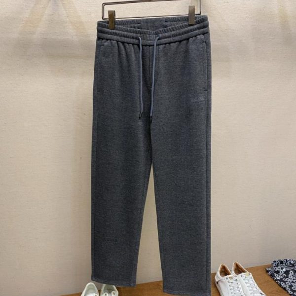 designer,replica,clothing,fake,1:1,lv,luxury,high quality Zzegna ZZ embroidered leather label wool pants (AMHSW)