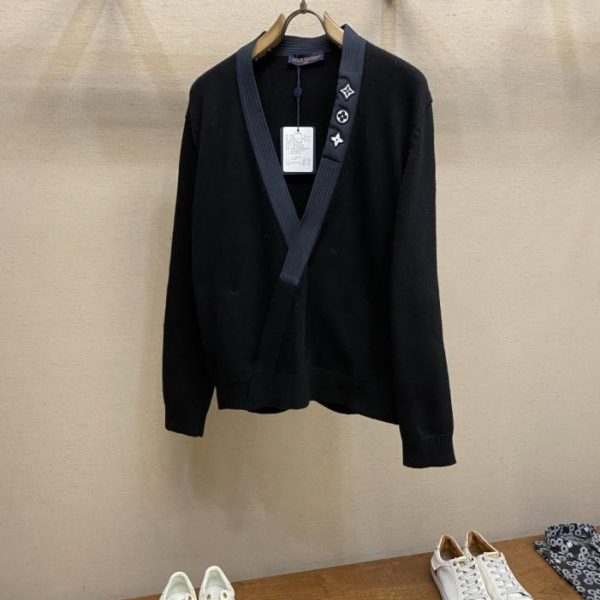 designer,replica,clothing,fake,1:1,lv,luxury,high quality Louis Vuitton three-color color-blocked cardigan (WRDY6)