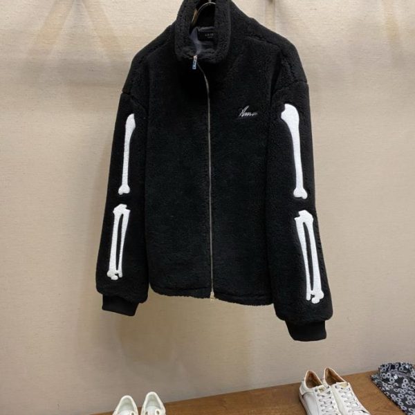 designer,replica,clothing,fake,1:1,lv,luxury,high quality ANIRI AMIRI Bone Fleece Jacket (9VZW4)