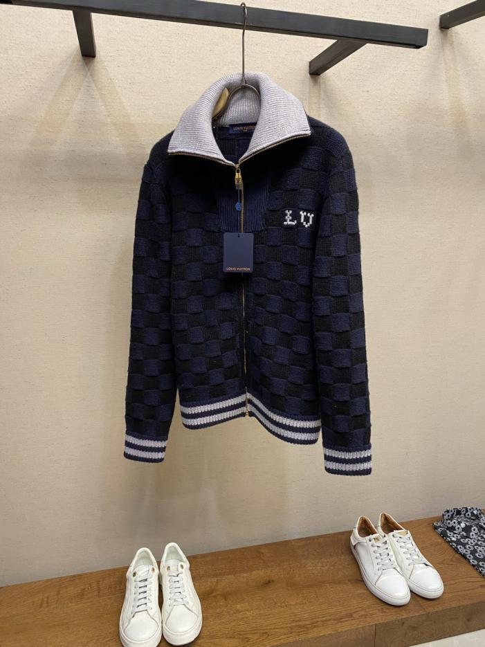 designer,replica,clothing,fake,1:1,lv,luxury,high quality LV Damier Wool Zip-Up Cardigan (2FXE5) designer,replica,clothing,fake,1:1,lv,luxury,high quality LV Damier Wool Zip-Up Cardigan (2FXE5)