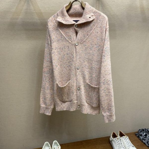 designer,replica,clothing,fake,1:1,lv,luxury,high quality LV pink knit cardigan (VB4VK)