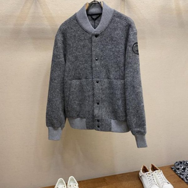 designer,replica,clothing,fake,1:1,lv,luxury,high quality Canada Goose fleece jacket with patchwork buttons (G3CLS)