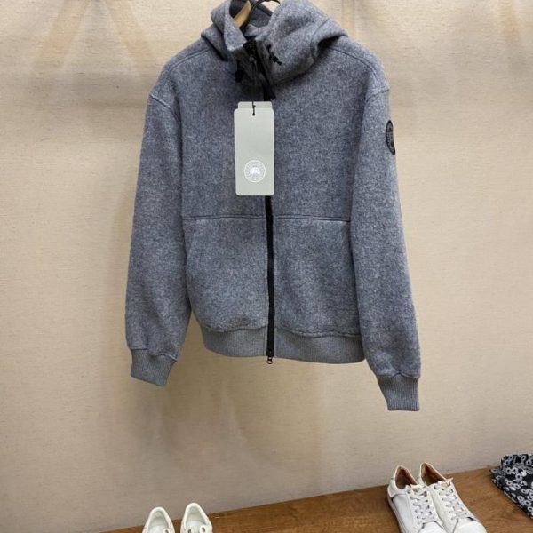 designer,replica,clothing,fake,1:1,lv,luxury,high quality Canada Goose Fleece Embossed Hooded Jacket (FNWAM)