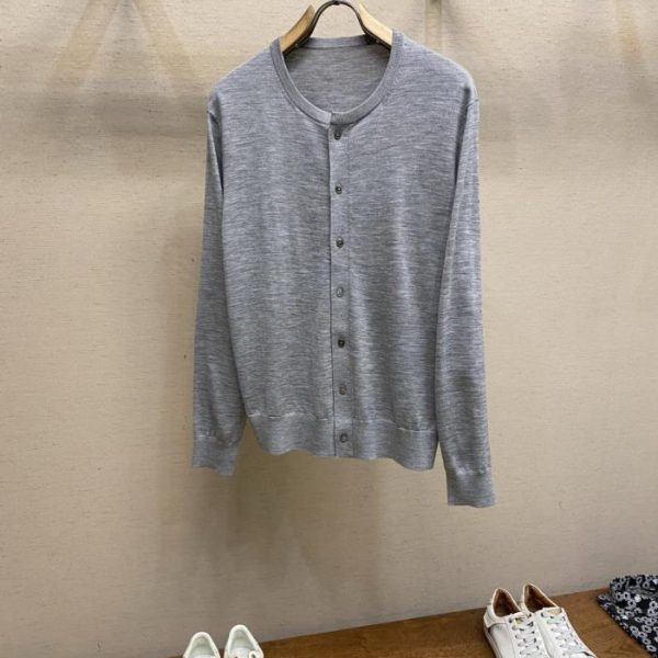 designer,replica,clothing,fake,1:1,lv,luxury,high quality BC High-Precision Knitted Detail Long-Sleeve Cardigan (LV099)