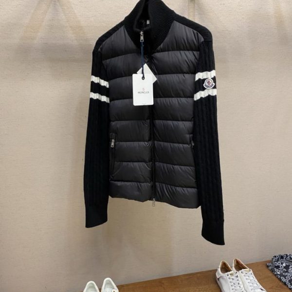 designer,replica,clothing,fake,1:1,lv,luxury,high quality Moncler wool-knit down jacket (nylon) (1N8GL)
