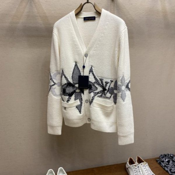 designer,replica,clothing,fake,1:1,lv,luxury,high quality Louis Vuitton three-color knitted cardigan (6Z45M)