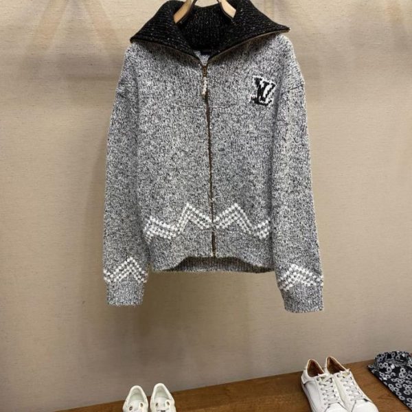 designer,replica,clothing,fake,1:1,lv,luxury,high quality LV x NIGO Fall/Winter New Collection: Sailing and Fishing Yarn Knit Zipper Sweater (ZNDWB)