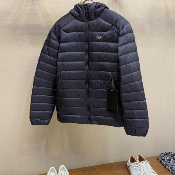 designer,replica,clothing,fake,1:1,lv,luxury,high quality Arcteryx Cerium 850 Fill Power Goose Down Solid Color Lightweight Windproof Warm Hooded Down Jacket (G3417)