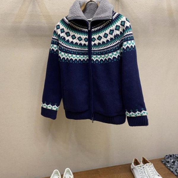 designer,replica,clothing,fake,1:1,lv,luxury,high quality Miu Miu Fair Isle Jacquard Wool Cardigan (FKR7Y)