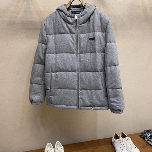 designer,replica,clothing,fake,1:1,lv,luxury,high quality Prada 20 Triangle Logo Down Jacket (FWEUA)