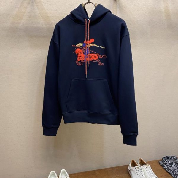 designer,replica,clothing,fake,1:1,lv,luxury,high quality LV Burberry Fleece Embroidered Hoodie (Q1YXS)