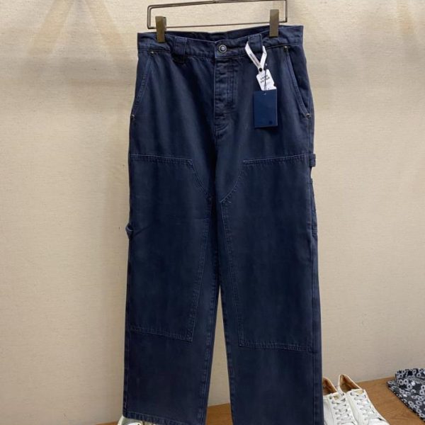 designer,replica,clothing,fake,1:1,lv,luxury,high quality LV ready-to-wear dyed jeans (ABNQ9)