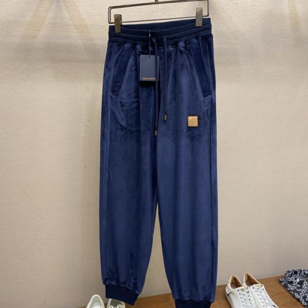 designer,replica,clothing,fake,1:1,lv,luxury,high quality LV CHIC Velvet Running Pants (8FESR)