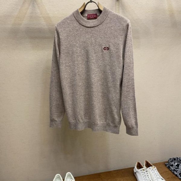 designer,replica,clothing,fake,1:1,lv,luxury,high quality Gucci GG Camel Wool Pullover Sweater (QO2MQ)