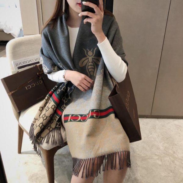 designer,replica,clothing,fake,1:1,lv,luxury,high quality New Gucci double-sided jacquard long scarf (1YOI4)