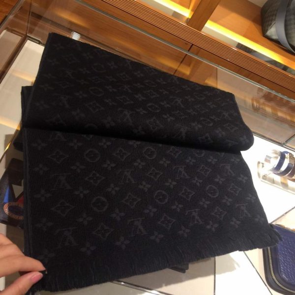 designer,replica,clothing,fake,1:1,lv,luxury,high quality LV Men’s Wool Scarf, Black (9QKEE)