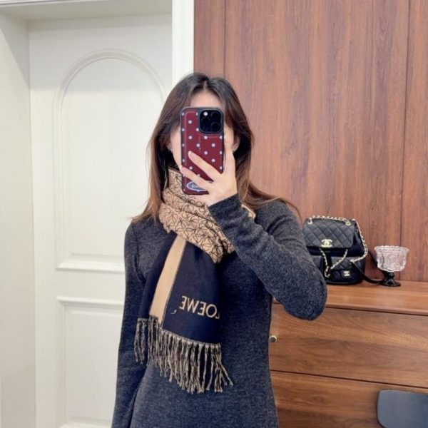 designer,replica,clothing,fake,1:1,lv,luxury,high quality Chanel Fall/Winter Unisex High-End Cashmere Knit Scarf (33XZB)
