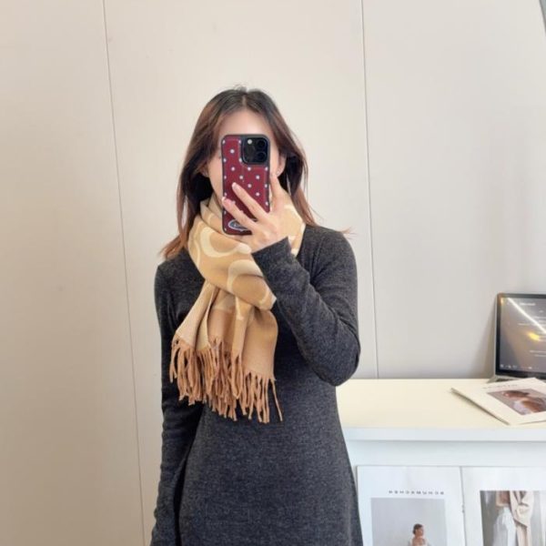 designer,replica,clothing,fake,1:1,lv,luxury,high quality Chanel Fall/Winter Unisex High-End Cashmere Knit Scarf (EFCVH)