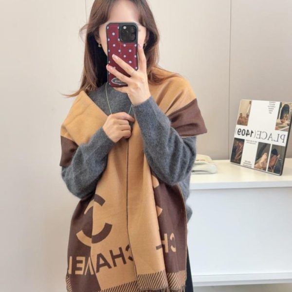 designer,replica,clothing,fake,1:1,lv,luxury,high quality Chanel Fall/Winter Unisex High-End Cashmere Knit Scarf (Z3FTH)