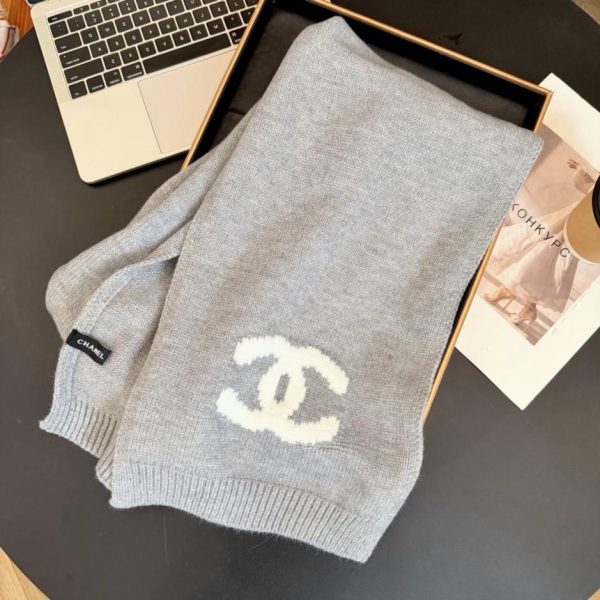 designer,replica,clothing,fake,1:1,lv,luxury,high quality Chanel Fall/Winter New Embroidered Knit Scarf, Cashmere Knit Long Scarf (4Y34R)