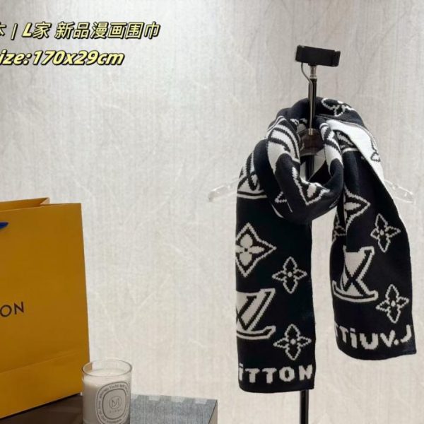 designer,replica,clothing,fake,1:1,lv,luxury,high quality LV’s new comic-themed scarf (UUXE9)