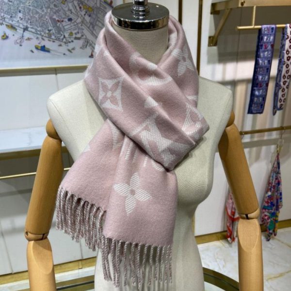 designer,replica,clothing,fake,1:1,lv,luxury,high quality Louis Vuitton LV logo textured double-sided long scarf, simply LV scarf (GD14K)