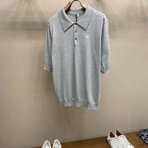 designer,replica,clothing,fake,1:1,lv,luxury,high quality Celine Embroidered Pullover Short-Sleeve Polo Shirt (G6BJ7)