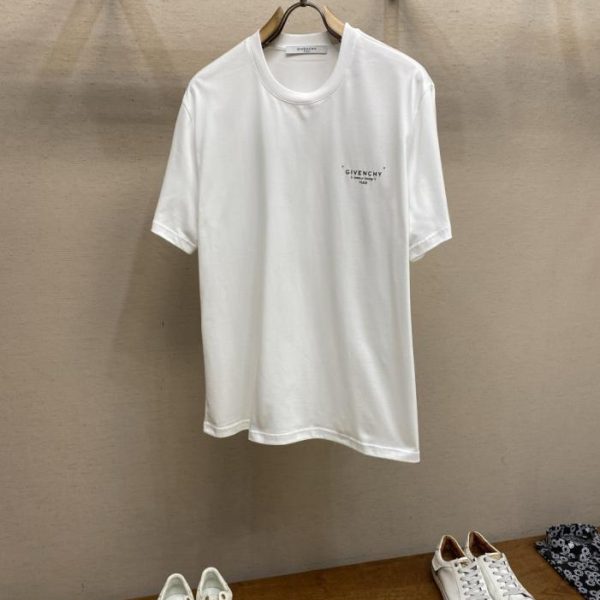 designer,replica,clothing,fake,1:1,lv,luxury,high quality Givenchy New Embroidered Logo Short-Sleeve T-Shirt (J03AR)