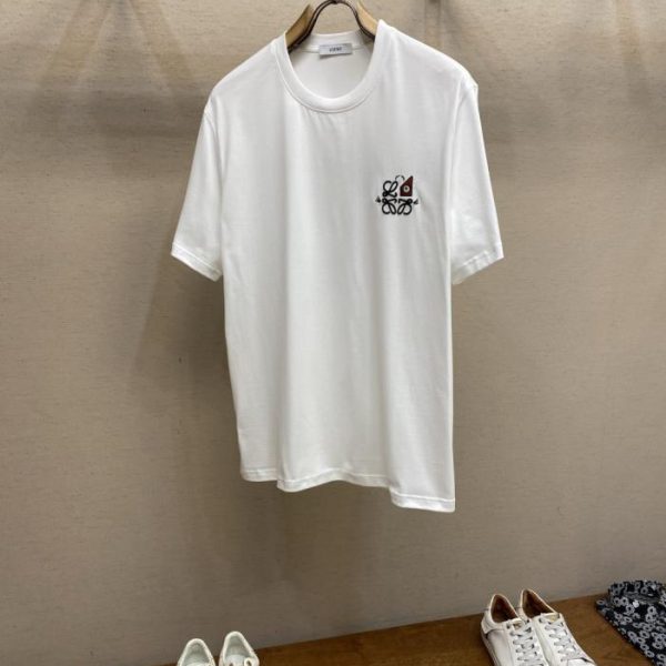 designer,replica,clothing,fake,1:1,lv,luxury,high quality Loewe New Embroidered Logo Short-Sleeve T-Shirt (59LQZ)