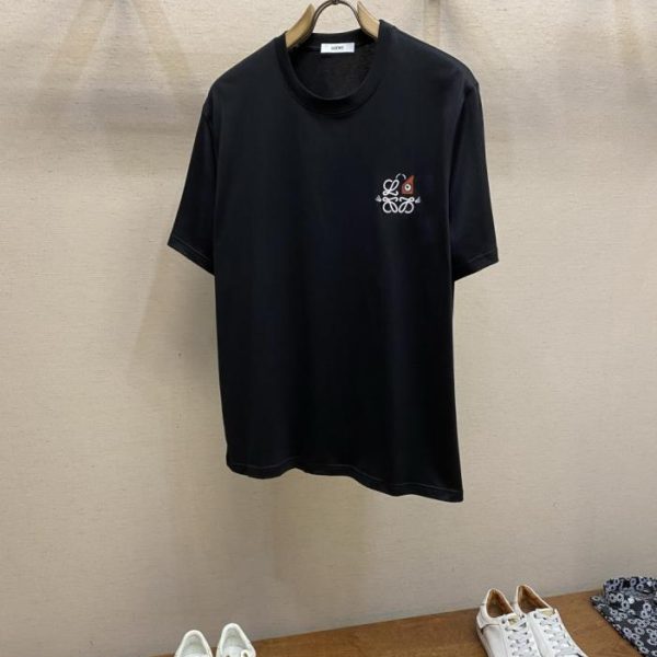 designer,replica,clothing,fake,1:1,lv,luxury,high quality Loewe New Embroidered Logo Short-Sleeve T-Shirt (U19UZ)