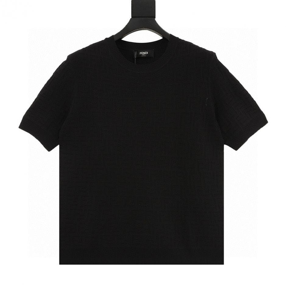 designer,replica,clothing,fake,1:1,lv,luxury,high quality FENDI All-FF Jacquard Knit Short-Sleeve T-Shirt (C326) designer,replica,clothing,fake,1:1,lv,luxury,high quality FENDI All-FF Jacquard Knit Short-Sleeve T-Shirt (C326)