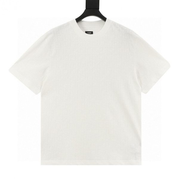 designer,replica,clothing,fake,1:1,lv,luxury,high quality FENDI All-French Jacquard Short-Sleeve T-Shirt (240D)